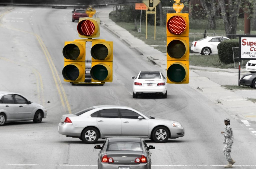Disobeying traffic signals