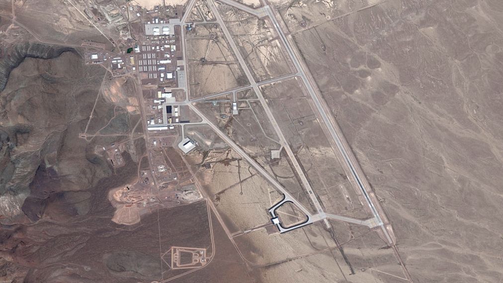  DigitalGlobe satellite image Area 51.  (Photo DigitalGlobe via Getty Images)