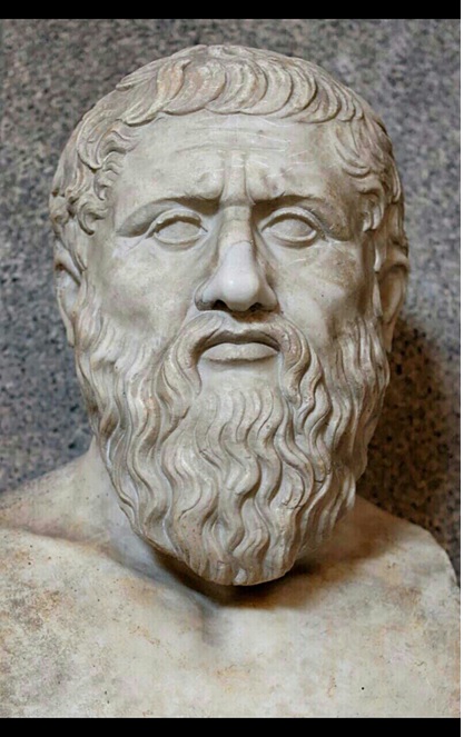 Statue of the Greek philosopher Plato 